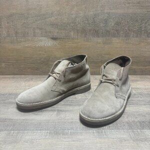 Clarks Bushacre Desert Sand Suede Chukka Boots Men's Size 9.5